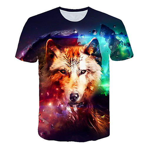 Men's Daily Sports Street chic / Exaggerated T-shirt - 3D / Animal Wolf, Print Rainbow
Men's Daily Sports Street chic / Exaggerated T-shirt - 3D / Animal Wolf, Print Rainbow