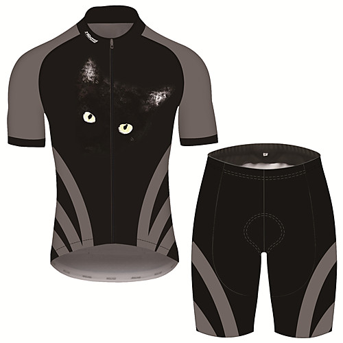 21Grams Men's Short Sleeve Cycling Jersey with Shorts Black Cat Stripes Animal Bike Clothing Suit UV Resistant Breathable 3D Pad Quick Dry Sweat-wicking Sports Cat Mountain Bike MTB Road Bike Cycling
21Grams Men's Short Sleeve Cycling Jersey with Shorts Black Cat Stripes Animal Bike Clothing Suit UV Resistant Breathable 3D Pad Quick Dry Sweat-wicking Sports Cat Mountain Bike MTB Road Bike Cycling