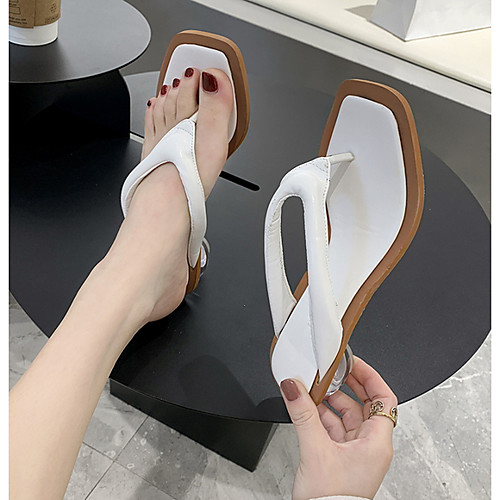 Women's Sandals Low Heel Pointed Toe PU Spring & Summer Green / White / Wedding
Women's Sandals Low Heel Pointed Toe PU Spring & Summer Green / White / Wedding