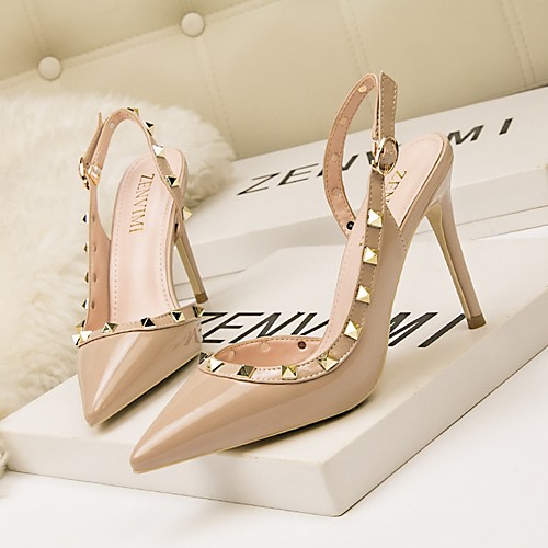 Women's Heels Stiletto Heel Pointed Toe PU Spring & Summer Black / Nude / White
Women's Heels Stiletto Heel Pointed Toe PU Spring & Summer Black / Nude / White