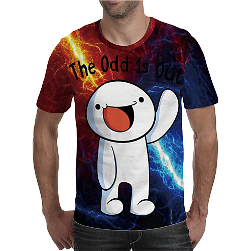 Men's Holiday Going out Street chic / Exaggerated T-shirt - Geometric / Color Block / 3D Print Rainbow
Men's Holiday Going out Street chic / Exaggerated T-shirt - Geometric / Color Block / 3D Print Rainbow
