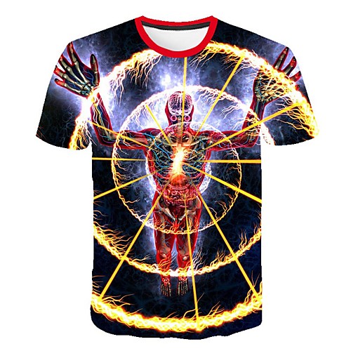 Men's Daily Sports Street chic / Exaggerated T-shirt - Color Block / 3D / Visual Deception Print Rainbow
Men's Daily Sports Street chic / Exaggerated T-shirt - Color Block / 3D / Visual Deception Print Rainbow