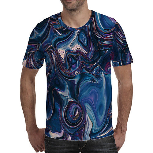 Men's Holiday Going out Street chic / Exaggerated T-shirt - Geometric / Color Block / 3D Print Rainbow
Men's Holiday Going out Street chic / Exaggerated T-shirt - Geometric / Color Block / 3D Print Rainbow