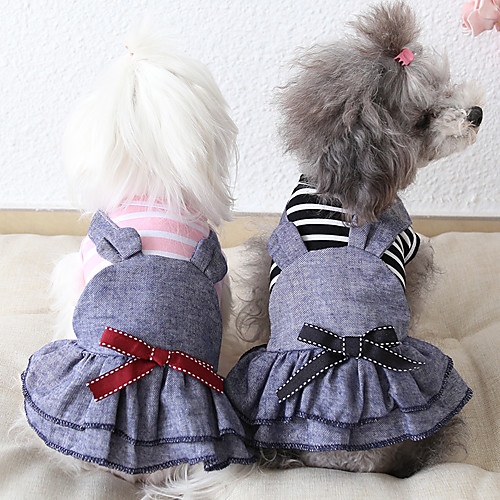 Dog Costume Dress Dog Clothes Breathable Pink Blue Costume Beagle Bichon Frise Chihuahua Jeans Stripes Bowknot Casual / Sporty Cute XS S M L XL
Dog Costume Dress Dog Clothes Breathable Pink Blue Costume Beagle Bichon Frise Chihuahua Jeans Stripes Bowknot Casual / Sporty Cute XS S M L XL