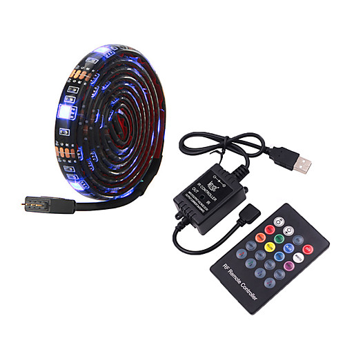 5m TV Background Light Strip Flexible LED Light Strips RGB Strip Lights 150 LEDs SMD5050 10mm 1 24Keys Remote Controller 1 set Multi Color Waterproof / USB / Self-adhesive 5 V
5m TV Background Light Strip Flexible LED Light Strips RGB Strip Lights 150 LEDs SMD5050 10mm 1 24Keys Remote Controller 1 set Multi Color Waterproof / USB / Self-adhesive 5 V