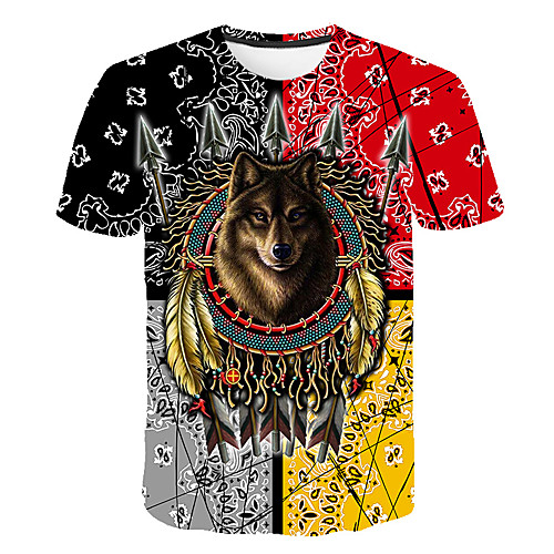 Men's Daily Going out Basic T-shirt - Color Block / 3D / Animal Print Rainbow
Men's Daily Going out Basic T-shirt - Color Block / 3D / Animal Print Rainbow