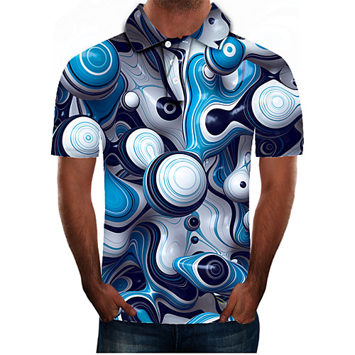 Men's Daily Going out Street chic / Exaggerated Polo - Color Block / 3D / Graphic Blue
Men's Daily Going out Street chic / Exaggerated Polo - Color Block / 3D / Graphic Blue