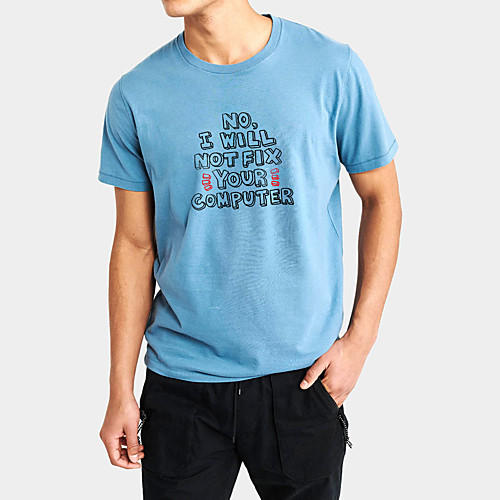 Men's Daily Sports Business / Basic T-shirt - Solid Colored / Letter Black & White, Print Black
Men's Daily Sports Business / Basic T-shirt - Solid Colored / Letter Black & White, Print Black