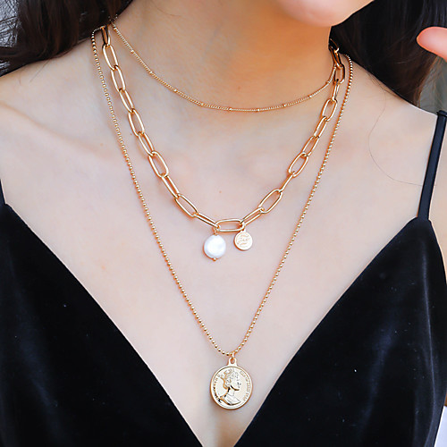 Women's Pendant Necklace Necklace Layered Necklace Stacking Stackable Lucky Classic Vintage Trendy Fashion Imitation Pearl Chrome Gold 60 cm Necklace Jewelry 1pc For Anniversary Street Birthday Party
Women's Pendant Necklace Necklace Layered Necklace Stacking Stackable Lucky Classic Vintage Trendy Fashion Imitation Pearl Chrome Gold 60 cm Necklace Jewelry 1pc For Anniversary Street Birthday Party
