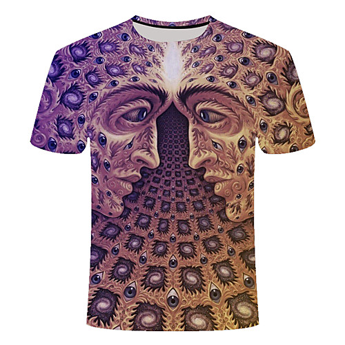 Men's Daily Going out Basic T-shirt - 3D / Abstract / Visual Deception Print Camel
Men's Daily Going out Basic T-shirt - 3D / Abstract / Visual Deception Print Camel