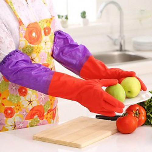 1 pair 50cm Long Sleeves Rubber Latex Gloves Kitchen Wash Dishes Cleaning Waterproof
1 pair 50cm Long Sleeves Rubber Latex Gloves Kitchen Wash Dishes Cleaning Waterproof