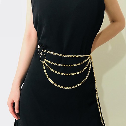 Waist Chain Elegant Trendy Ethnic Women's Body Jewelry For Wedding Party Date Alloy Wedding Friends Gold Silver 1 Piece
Waist Chain Elegant Trendy Ethnic Women's Body Jewelry For Wedding Party Date Alloy Wedding Friends Gold Silver 1 Piece