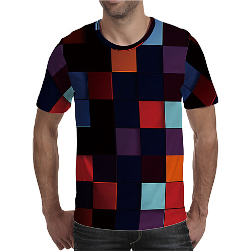 Men's Holiday Going out Street chic / Exaggerated T-shirt - Geometric / Color Block / 3D Print Rainbow
Men's Holiday Going out Street chic / Exaggerated T-shirt - Geometric / Color Block / 3D Print Rainbow