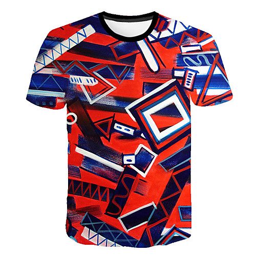 Men's Daily Sports Basic / Exaggerated T-shirt - Color Block / 3D Print Rainbow
Men's Daily Sports Basic / Exaggerated T-shirt - Color Block / 3D Print Rainbow