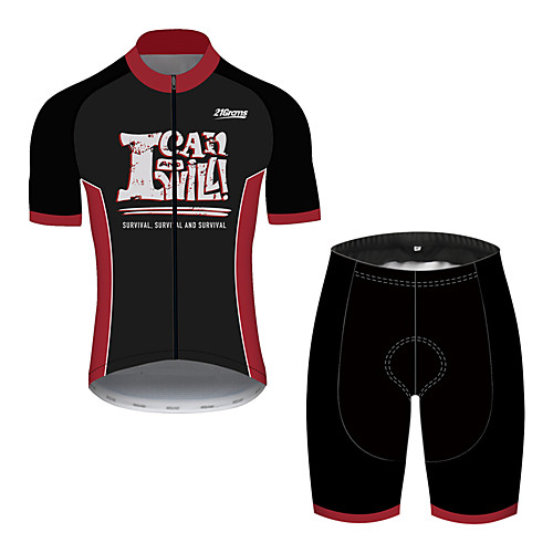 21Grams Men's Short Sleeve Cycling Jersey with Shorts Black / Red Patchwork Bike Clothing Suit UV Resistant Breathable 3D Pad Quick Dry Sweat-wicking Sports Solid Color Mountain Bike MTB Road Bike
21Grams Men's Short Sleeve Cycling Jersey with Shorts Black / Red Patchwork Bike Clothing Suit UV Resistant Breathable 3D Pad Quick Dry Sweat-wicking Sports Solid Color Mountain Bike MTB Road Bike