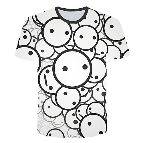 Men's Daily Sports Street chic / Exaggerated T-shirt - Color Block / 3D / Graphic Print White
Men's Daily Sports Street chic / Exaggerated T-shirt - Color Block / 3D / Graphic Print White