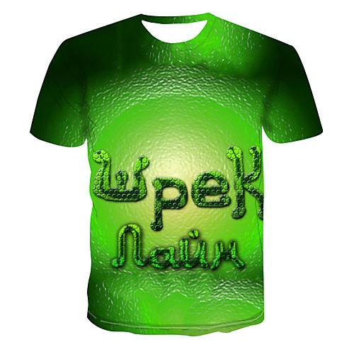 Men's Club Weekend Street chic / Punk & Gothic T-shirt - 3D / Solid Colored / Letter Print Green
Men's Club Weekend Street chic / Punk & Gothic T-shirt - 3D / Solid Colored / Letter Print Green