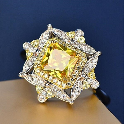 Women's Ring Cubic Zirconia 1pc Gold Gold Plated Imitation Diamond Round Stylish Party Evening Festival Jewelry Classic Flower
Women's Ring Cubic Zirconia 1pc Gold Gold Plated Imitation Diamond Round Stylish Party Evening Festival Jewelry Classic Flower