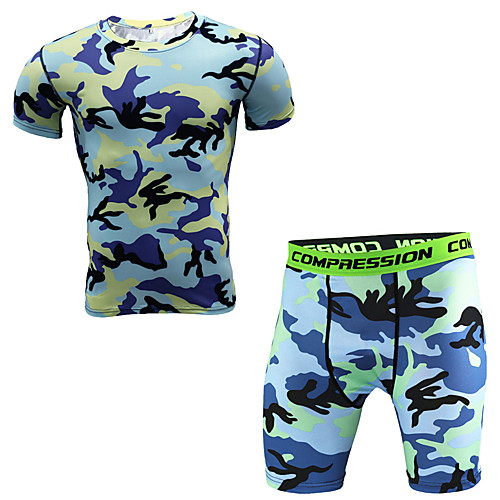 Men's 2-Piece Activewear Set Workout Outfits Compression Suit 2pcs Round Running Active Training Jogging Thermal / Warm Breathable Soft Sportswear Athletic Clothing Set Short Sleeve Activewear
Men's 2-Piece Activewear Set Workout Outfits Compression Suit 2pcs Round Running Active Training Jogging Thermal / Warm Breathable Soft Sportswear Athletic Clothing Set Short Sleeve Activewear