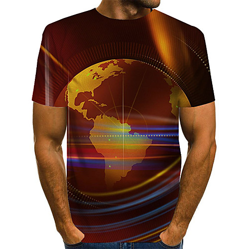 Men's Daily Holiday Street chic / Exaggerated T-shirt - Color Block / 3D / Abstract Print Rainbow
Men's Daily Holiday Street chic / Exaggerated T-shirt - Color Block / 3D / Abstract Print Rainbow
