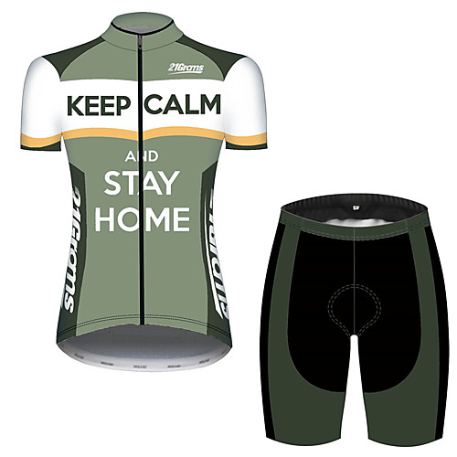21Grams Women's Short Sleeve Cycling Jersey with Shorts Green Stripes Novelty Crown Bike Clothing Suit Breathable Quick Dry Ultraviolet Resistant Sweat-wicking Sports Stripes Mountain Bike MTB Road
21Grams Women's Short Sleeve Cycling Jersey with Shorts Green Stripes Novelty Crown Bike Clothing Suit Breathable Quick Dry Ultraviolet Resistant Sweat-wicking Sports Stripes Mountain Bike MTB Road