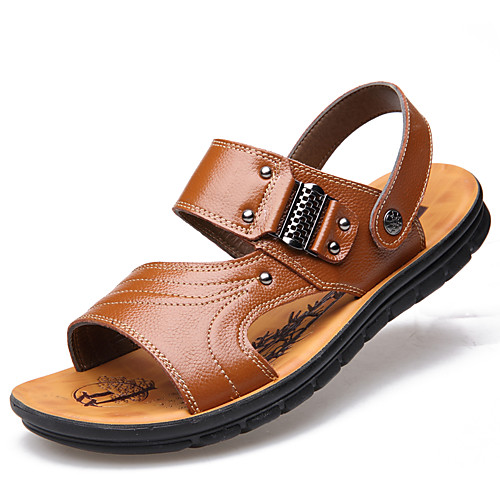 Men's Faux Leather Summer Casual Sandals Upstream Shoes Breathable Light Brown / Black
Men's Faux Leather Summer Casual Sandals Upstream Shoes Breathable Light Brown / Black