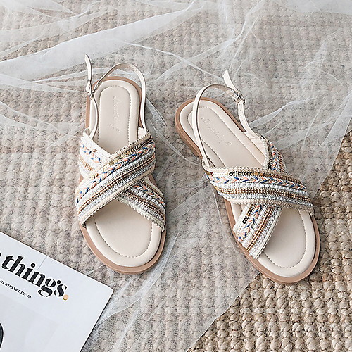 Women's Sandals Flat Heel Round Toe PU Running Shoes Spring & Summer Green / Beige
Women's Sandals Flat Heel Round Toe PU Running Shoes Spring & Summer Green / Beige