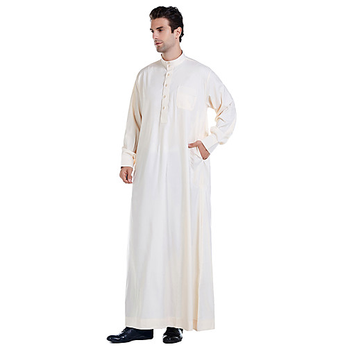 Men's Daily / Work Fall / Winter / Fall & Winter Long Abaya, Solid Colored Stand Long Sleeve Cotton / Polyester Wine / Blue / White
Men's Daily / Work Fall / Winter / Fall & Winter Long Abaya, Solid Colored Stand Long Sleeve Cotton / Polyester Wine / Blue / White