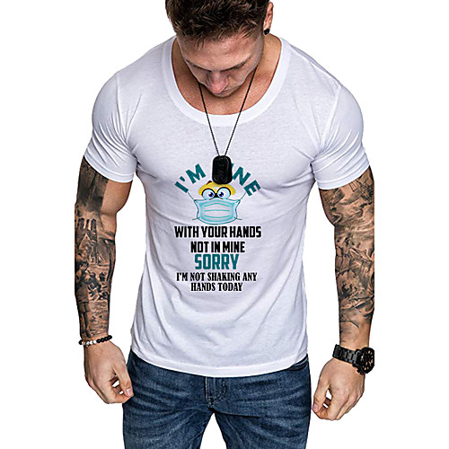 Men's Daily Sports Business / Basic T-shirt - Rainbow / Letter Black & White, Print Yellow
Men's Daily Sports Business / Basic T-shirt - Rainbow / Letter Black & White, Print Yellow