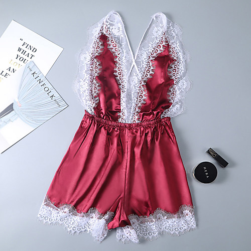 Women's Lace / Backless / Cut Out Bodysuits Nightwear Color Block Red White M L XL
Women's Lace / Backless / Cut Out Bodysuits Nightwear Color Block Red White M L XL