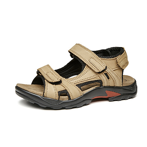 Men's Nappa Leather Fall / Spring & Summer Casual Sandals Breathable Khaki / Brown
Men's Nappa Leather Fall / Spring & Summer Casual Sandals Breathable Khaki / Brown