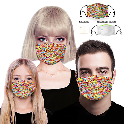 Mask Filter Element Women's Polyester Spandex One-Size Rainbow 1pc / pack Adults Layered Mesh Sport Home All Seasons
Mask Filter Element Women's Polyester Spandex One-Size Rainbow 1pc / pack Adults Layered Mesh Sport Home All Seasons