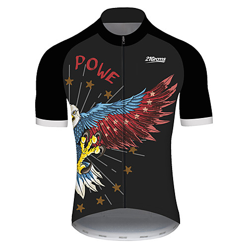 21Grams Men's Short Sleeve Cycling Jersey Black / Red Animal American / USA Eagle Bike Jersey Top Mountain Bike MTB Road Bike Cycling UV Resistant Breathable Quick Dry Sports Clothing Apparel
21Grams Men's Short Sleeve Cycling Jersey Black / Red Animal American / USA Eagle Bike Jersey Top Mountain Bike MTB Road Bike Cycling UV Resistant Breathable Quick Dry Sports Clothing Apparel