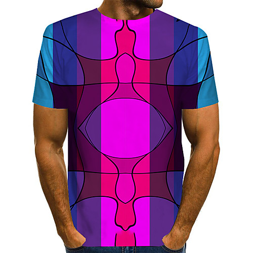 Men's Daily Going out Street chic / Exaggerated T-shirt - Geometric / 3D / Graphic Pleated / Print Rainbow
Men's Daily Going out Street chic / Exaggerated T-shirt - Geometric / 3D / Graphic Pleated / Print Rainbow