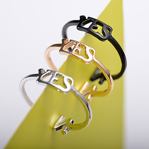 Women's Ring 1pc Gold Silver Black Alloy Elegant Holiday European Festival Jewelry
Women's Ring 1pc Gold Silver Black Alloy Elegant Holiday European Festival Jewelry