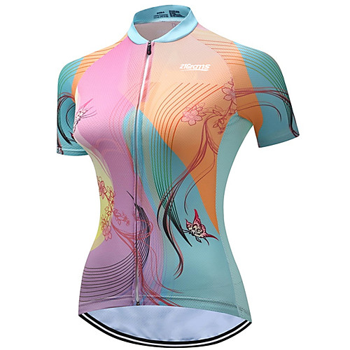 21Grams Women's Short Sleeve Cycling Jersey PinkGreen Bike Jersey Top Mountain Bike MTB Road Bike Cycling UV Resistant Breathable Quick Dry Sports Clothing Apparel / Stretchy
21Grams Women's Short Sleeve Cycling Jersey PinkGreen Bike Jersey Top Mountain Bike MTB Road Bike Cycling UV Resistant Breathable Quick Dry Sports Clothing Apparel / Stretchy