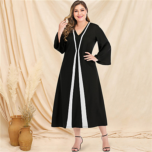 Women's Black Dress Casual Street chic Daily Going out A Line Sheath Swing Color Block Solid Color Flare Cuff Sleeve Patchwork L XL
Women's Black Dress Casual Street chic Daily Going out A Line Sheath Swing Color Block Solid Color Flare Cuff Sleeve Patchwork L XL