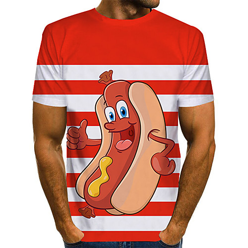 Men's Daily Holiday Street chic / Exaggerated T-shirt - Color Block / 3D / Abstract Print Red
Men's Daily Holiday Street chic / Exaggerated T-shirt - Color Block / 3D / Abstract Print Red