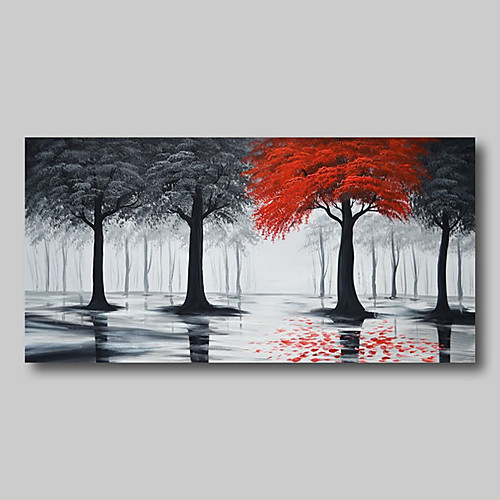 Oil Painting Hand Painted - Abstract Comtemporary Modern Stretched Canvas Trees Black Red
Oil Painting Hand Painted - Abstract Comtemporary Modern Stretched Canvas Trees Black Red