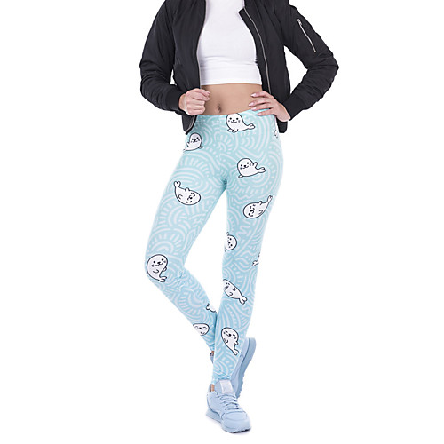 Women's Sports / Yoga Sporty / Basic Legging - Print, Print Mid Waist Light Blue One-Size
Women's Sports / Yoga Sporty / Basic Legging - Print, Print Mid Waist Light Blue One-Size