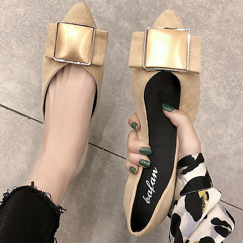 Women's Loafers & Slip-Ons Flat Heel Pointed Toe PU Spring & Summer Khaki / Black
Women's Loafers & Slip-Ons Flat Heel Pointed Toe PU Spring & Summer Khaki / Black