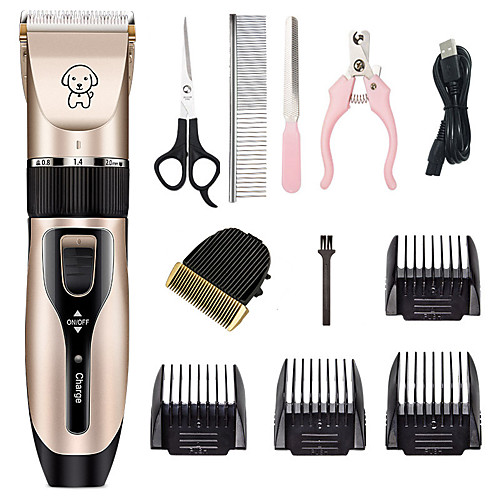 Cat Dog Grooming Hair Trimmers Hair Clipper Tool Kit Pet Hair Remover Cordless Plastics Clipper & Trimmer Portable Mini Rechargeable Pet Grooming Supplies Black One-piece Suit
Cat Dog Grooming Hair Trimmers Hair Clipper Tool Kit Pet Hair Remover Cordless Plastics Clipper & Trimmer Portable Mini Rechargeable Pet Grooming Supplies Black One-piece Suit