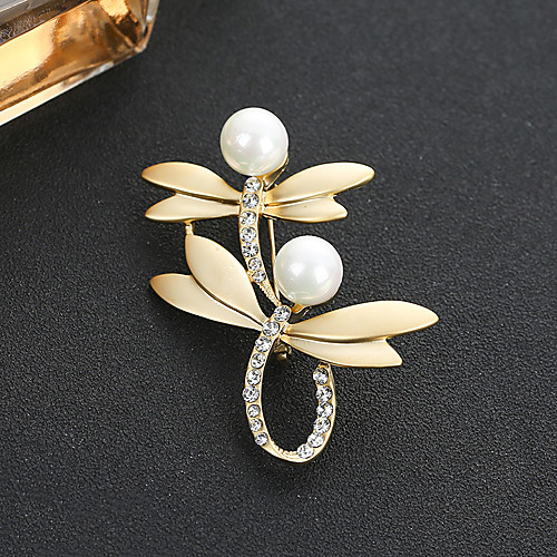 Women's Cubic Zirconia Brooches Classic Dragonfly Stylish Simple Classic Brooch Jewelry Gold Silver For Party Gift Daily Work Festival
Women's Cubic Zirconia Brooches Classic Dragonfly Stylish Simple Classic Brooch Jewelry Gold Silver For Party Gift Daily Work Festival