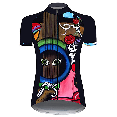 21Grams Women's Short Sleeve Cycling Jersey Black / Red Skull Rose Bike Jersey Top Mountain Bike MTB Road Bike Cycling UV Resistant Breathable Quick Dry Sports Clothing Apparel / Stretchy / Race Fit
21Grams Women's Short Sleeve Cycling Jersey Black / Red Skull Rose Bike Jersey Top Mountain Bike MTB Road Bike Cycling UV Resistant Breathable Quick Dry Sports Clothing Apparel / Stretchy / Race Fit