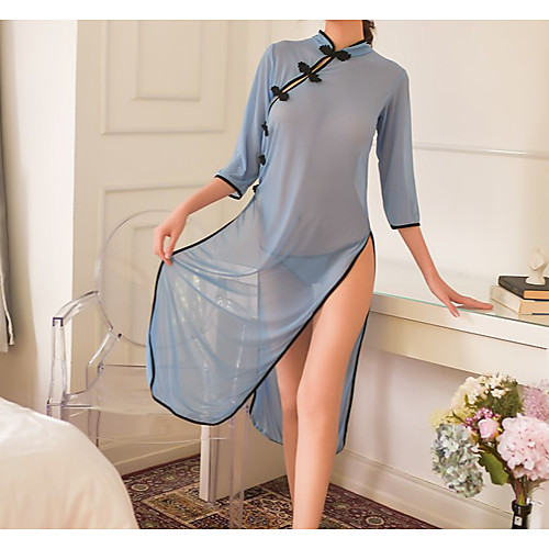 Women's Lace / Cut Out / Mesh Uniforms & Cheongsams / Suits Nightwear Jacquard / Solid Colored Blue One-Size
Women's Lace / Cut Out / Mesh Uniforms & Cheongsams / Suits Nightwear Jacquard / Solid Colored Blue One-Size