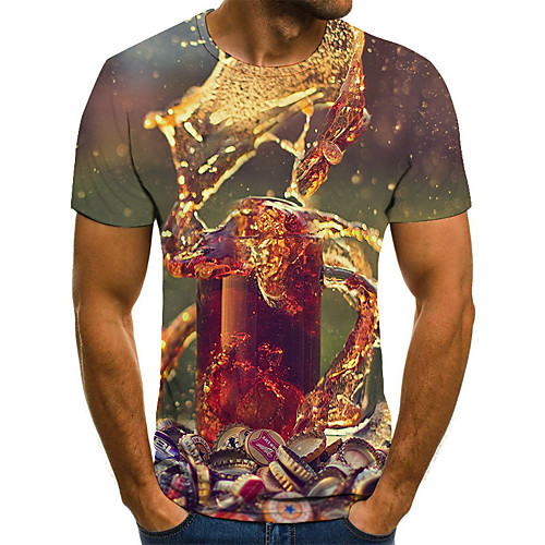 Men's Plus Size 3D Print T-shirt Basic Daily Round Neck Orange / Short Sleeve
Men's Plus Size 3D Print T-shirt Basic Daily Round Neck Orange / Short Sleeve