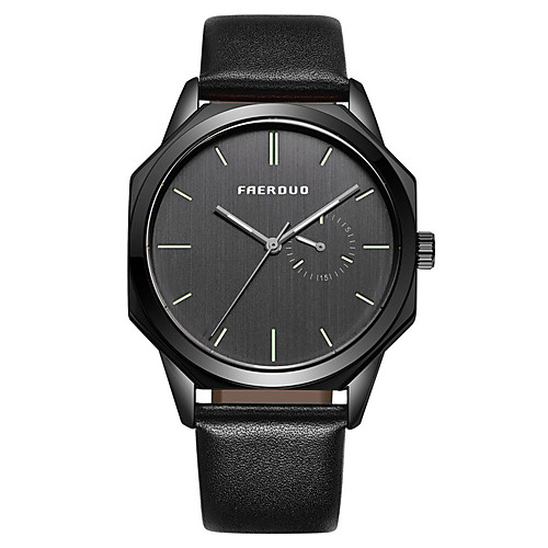 Men's Dress Watch Japanese Quartz Genuine Leather 30 m Water Resistant / Waterproof Day Date Analog Fashion Cool - Black / Silver BlackGloden BlackGrey One Year Battery Life
Men's Dress Watch Japanese Quartz Genuine Leather 30 m Water Resistant / Waterproof Day Date Analog Fashion Cool - Black / Silver BlackGloden BlackGrey One Year Battery Life