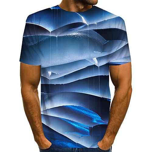 Men's Plus Size Color Block Rainbow Print T-shirt Basic Exaggerated Daily Weekend Round Neck Blue / Short Sleeve
Men's Plus Size Color Block Rainbow Print T-shirt Basic Exaggerated Daily Weekend Round Neck Blue / Short Sleeve
