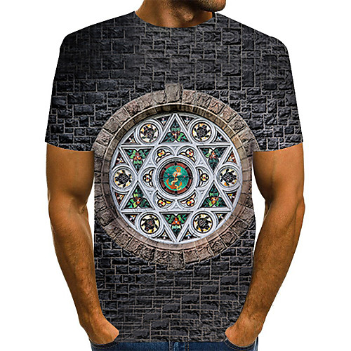 Men's Daily Holiday Street chic / Exaggerated T-shirt - Color Block / 3D / Abstract Print Gray
Men's Daily Holiday Street chic / Exaggerated T-shirt - Color Block / 3D / Abstract Print Gray