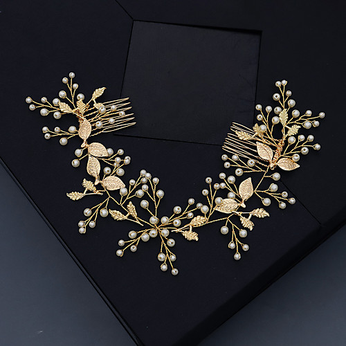 Women's Hair Combs For Wedding Anniversary Gift Formal Rhinestone Alloy Golden 1pc 
Women's Hair Combs For Wedding Anniversary Gift Formal Rhinestone Alloy Golden 1pc
